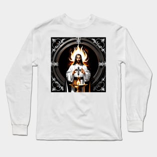 Jesus Christ is the living flame of my life Long Sleeve T-Shirt